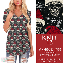 Load image into Gallery viewer, Batch #437 - Christmas Knit 2 - Closes 10/27 - ETA mid Dec - Knit 13 V-Neck Tee
