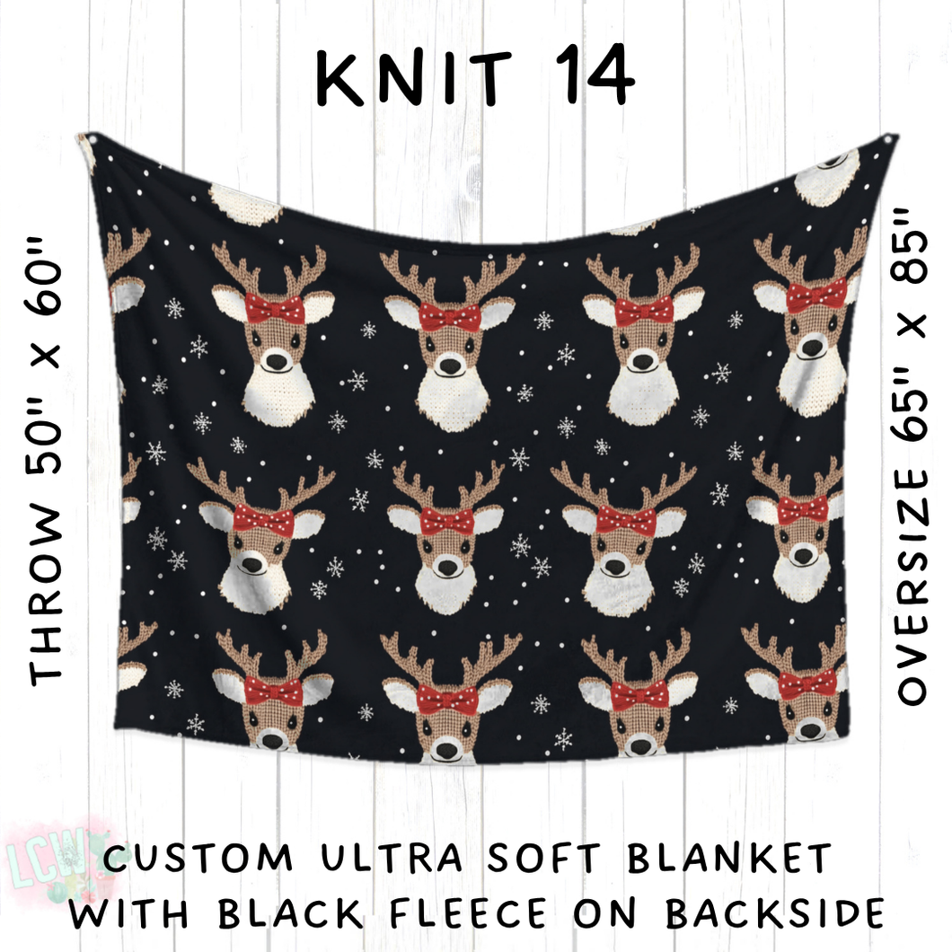 Batch #437 - Christmas Knit 2 - Closes 10/27 - ETA mid Dec - Knit 14 Blanket