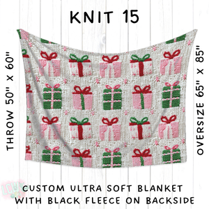 Batch #437 - Christmas Knit 2 - Closes 10/27 - ETA mid Dec - Knit 15 Blanket