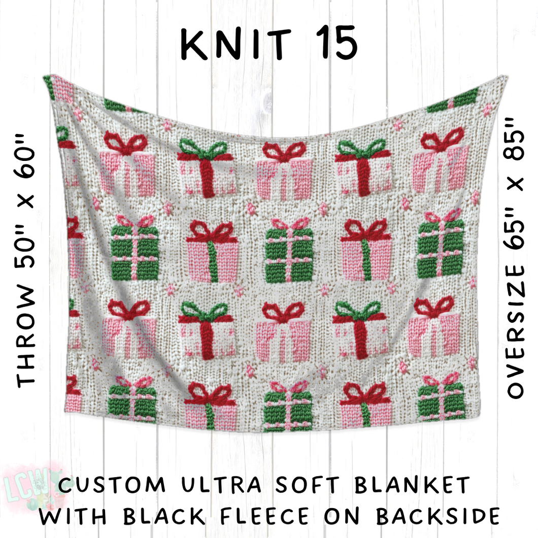 Batch #437 - Christmas Knit 2 - Closes 10/27 - ETA mid Dec - Knit 15 Blanket