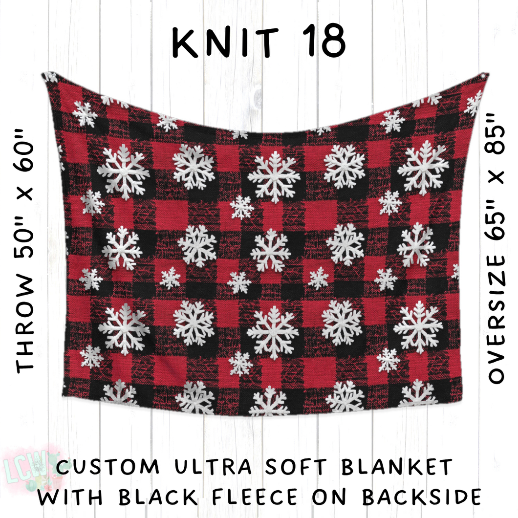Batch #437 - Christmas Knit 2 - Closes 10/27 - ETA mid Dec - Knit 18 Blanket