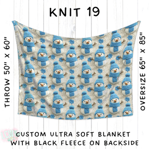 Batch #437 - Christmas Knit 2 - Closes 10/27 - ETA mid Dec - Knit 19 Blanket