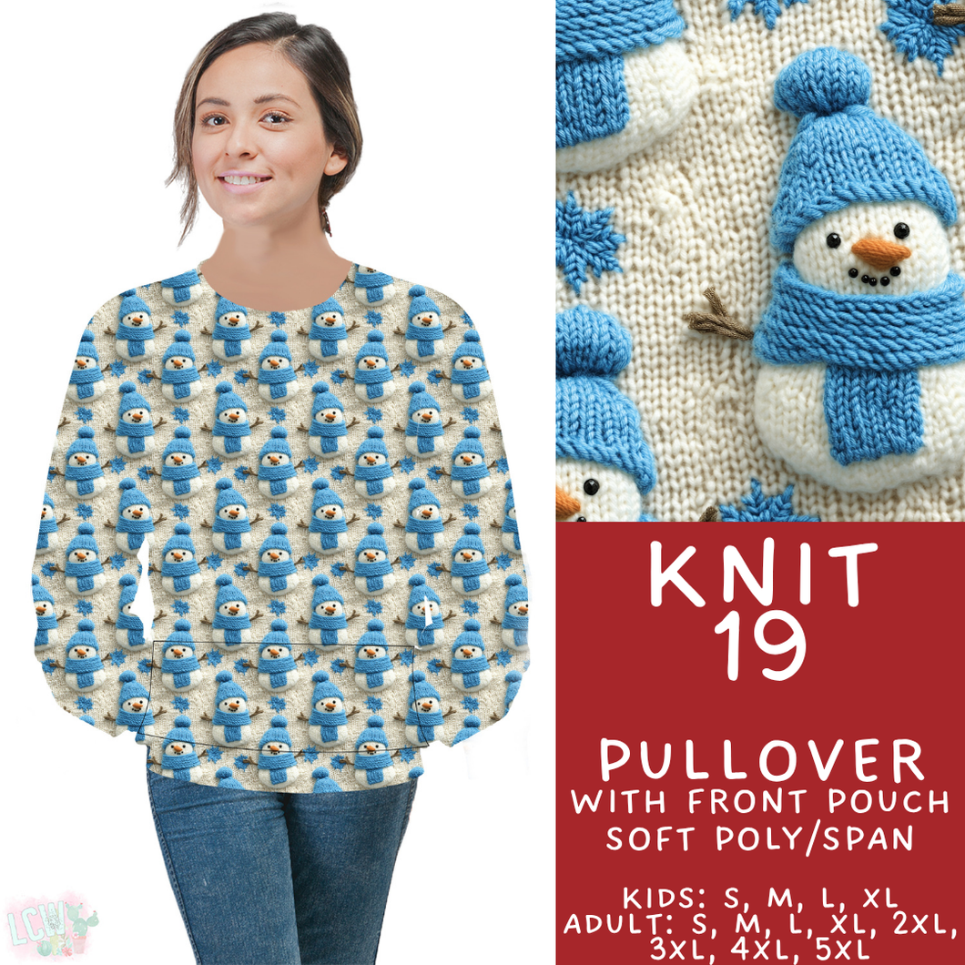 Batch #437 - Christmas Knit 2 - Closes 10/27 - ETA mid Dec - Knit 19 Pocket Pullover