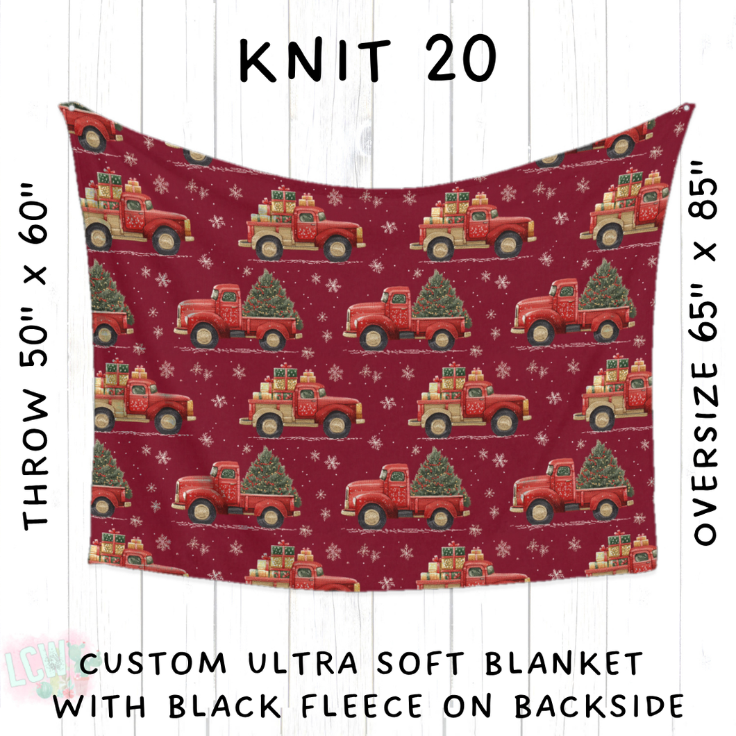 Batch #437 - Christmas Knit 2 - Closes 10/27 - ETA mid Dec - Knit 20 Blanket