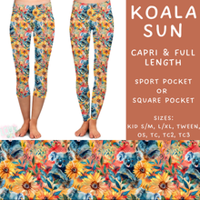 Load image into Gallery viewer, Ready to Ship - Koala Sun Capri Length Leggings - OS Sport Pocket &amp; TC2 Square Pocket
