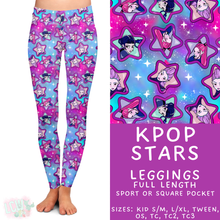 Load image into Gallery viewer, Ready to Ship - KPop Stars Full Length Leggings - Square Pocket TC
