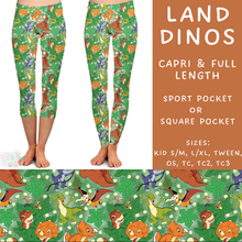 Load image into Gallery viewer, Batch #308 - Storybook Collection 2 - Closes 3/21 - ETA mid May - Land Dinos Full and Capri Length Leggings
