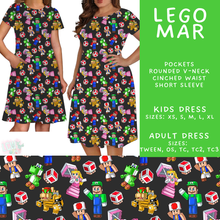 Load image into Gallery viewer, Batch #586 - Cool Characters 18 - Closes 9/16 - ETA mid Nov - Lego Mar Adult &amp; Kids Dresses
