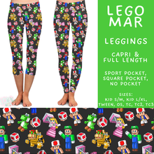 Load image into Gallery viewer, Batch #586 - Cool Characters 18 - Closes 9/16 - ETA mid Nov - Lego Mar Full and Capri Length Leggings
