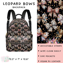 Load image into Gallery viewer, Batch #309 - Card Holders &amp; Mini Backpacks - Closing 3/24 - ETA late May - Leopard Bows Mini Backpack
