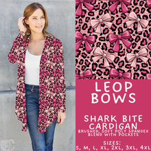 Load image into Gallery viewer, Batch #453 - Love Day 2 - Closes 11/24 - ETA mid Jan - Leop Bows Cardigan
