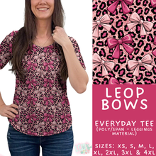 Load image into Gallery viewer, Batch #453 - Love Day 2 - Closes 11/24 - ETA mid Jan - Leop Bows Everyday Tee
