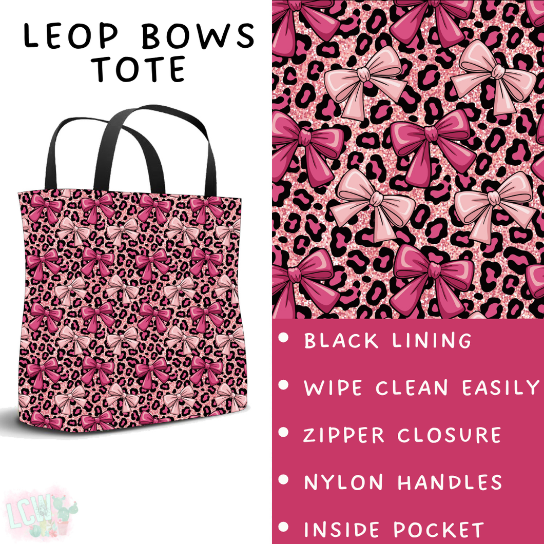 Batch #453 - Love Day 2 - Closes 11/24 - ETA mid Jan - Leop Bows Tote