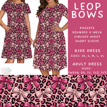 Load image into Gallery viewer, Batch #452 - Mom &amp; Me Love - Closes 11/21 - ETA early Jan - Leop Bows Womens &amp; Girls Dresses
