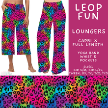 Load image into Gallery viewer, Batch #607 - Fun Run 28 - Closes 11/2 - ETA early Jan - Leop Fun Capri and Full Length Loungers
