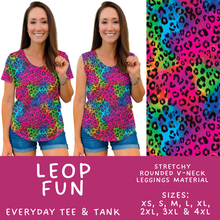 Load image into Gallery viewer, Batch #607 - Fun Run 28 - Closes 11/2 - ETA early Jan - Leop Fun Everyday Tank &amp; Tee
