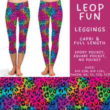 Load image into Gallery viewer, Batch #607 - Fun Run 28 - Closes 11/2 - ETA early Jan - Leop Fun Full and Capri Length Leggings
