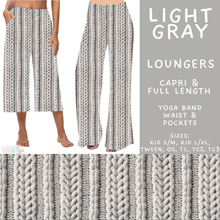 Load image into Gallery viewer, Batch #596 - Sweater Weather - Closes 10/9 - ETA early Dec - Light Gray Capri and Full Length Loungers
