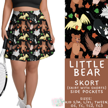 Load image into Gallery viewer, Batch #456 - Storybook Collection 4 - Closes 11/28 - ETA late Jan - Little Bear Skort
