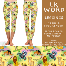 Load image into Gallery viewer, Batch #608 - Magic in Words - Closes 11/4 - ETA early Jan - LK Word Full and Capri Length Leggings
