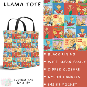 Batch #308 - Storybook Collection 2 - Closes 3/21 - ETA mid May - Llama Tote