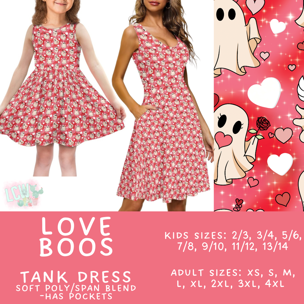 Batch #452 - Mom & Me Love - Closes 11/21 - ETA early Jan - Love Boos Women's & Girl's Tank Dress