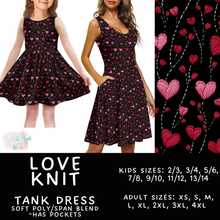 Load image into Gallery viewer, Batch #452 - Mom &amp; Me Love - Closes 11/21 - ETA early Jan - Love Knit Women&#39;s &amp; Girl&#39;s Tank Dress
