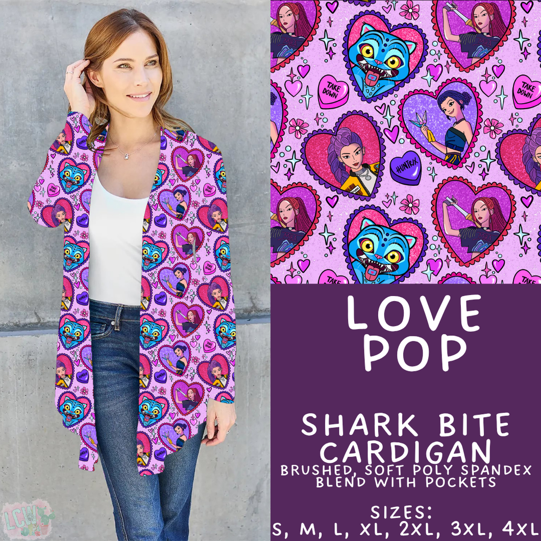 Batch #457 - Magical Character Love Collection - Closes 12/1 - ETA mid Jan - Love Pop Cardigan
