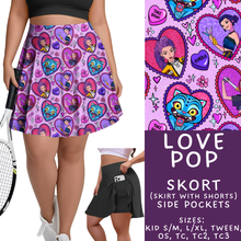 Load image into Gallery viewer, Batch #457 - Magical Character Love Collection - Closes 12/1 - ETA mid Jan - Love Pop Alien Skort
