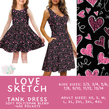 Load image into Gallery viewer, Batch #452 - Mom &amp; Me Love - Closes 11/21 - ETA early Jan - Love Sketch Women&#39;s &amp; Girl&#39;s Tank Dress
