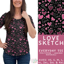 Load image into Gallery viewer, Batch #453 - Love Day 2 - Closes 11/24 - ETA mid Jan - Love Sketch Everyday Tee
