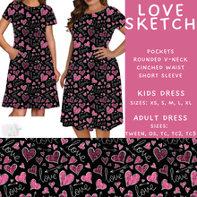 Load image into Gallery viewer, Batch #452 - Mom &amp; Me Love - Closes 11/21 - ETA early Jan - Love Sketch Womens &amp; Girls Dresses
