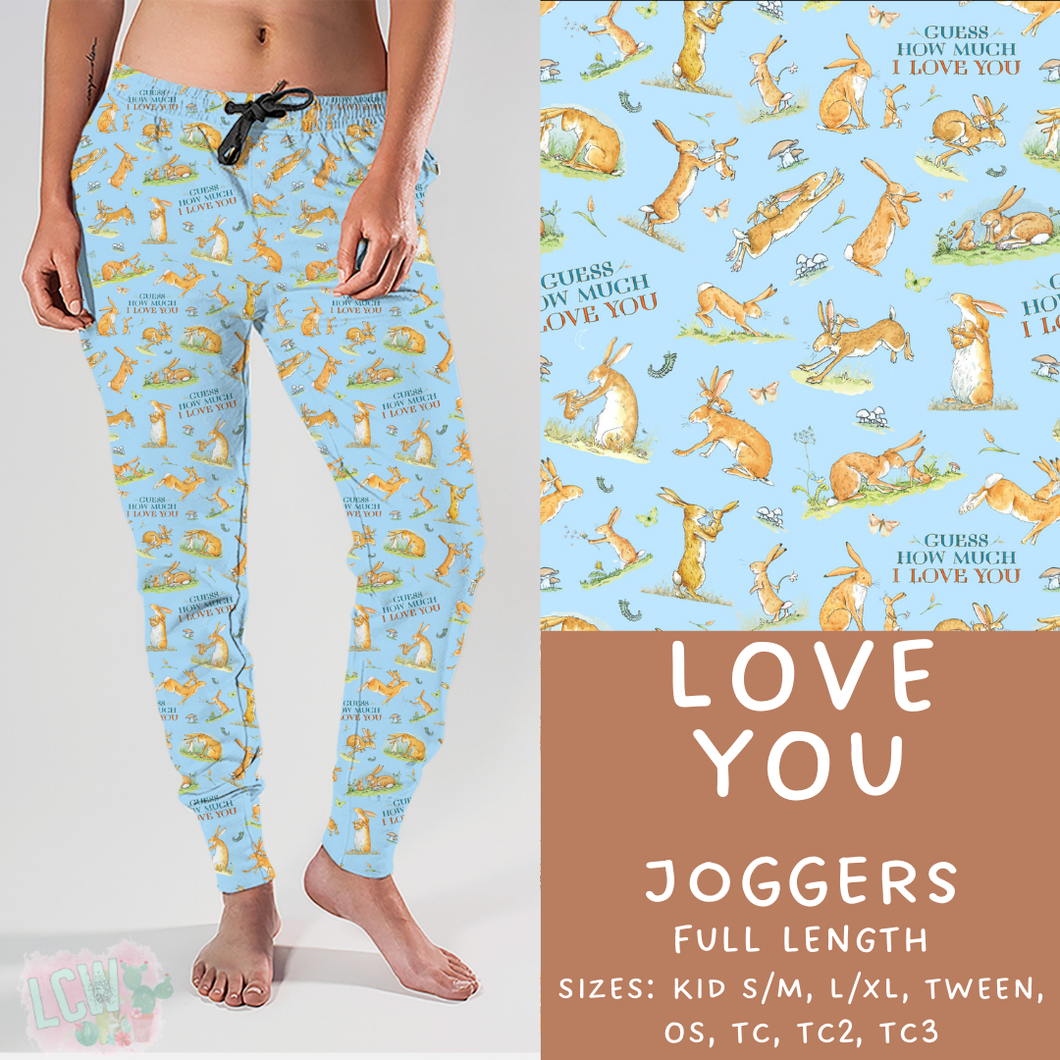 Batch #308 - Storybook Collection 2 - Closes 3/21 - ETA mid May - Love You Joggers