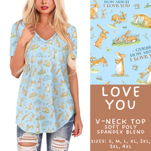 Load image into Gallery viewer, Batch #308 - Storybook Collection 2 - Closes 3/21 - ETA mid May - Love You V-Neck Tee
