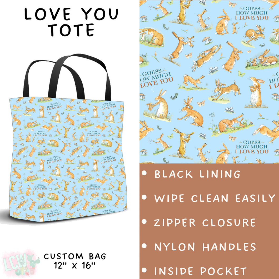 Batch #308 - Storybook Collection 2 - Closes 3/21 - ETA mid May - Love You Tote