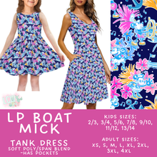 Load image into Gallery viewer, Batch #553 - LP Collection 3 - Closes 7/8 - ETA early Sept - LP Boat Mick Women's &amp; Girl's Tank Dress
