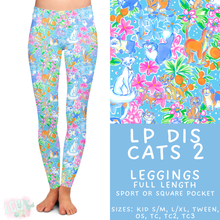 Load image into Gallery viewer, Ready to Ship - LP Dis Cats 2 Full Length Leggings - Sport Pockets TC
