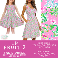 Load image into Gallery viewer, Batch #553 - LP Collection 3 - Closes 7/8 - ETA early Sept - LP Fruit 2 Women's &amp; Girl's Tank Dress
