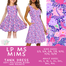 Load image into Gallery viewer, Batch #553 - LP Collection 3 - Closes 7/8 - ETA early Sept - LP Ms Mims Women's &amp; Girl's Tank Dress
