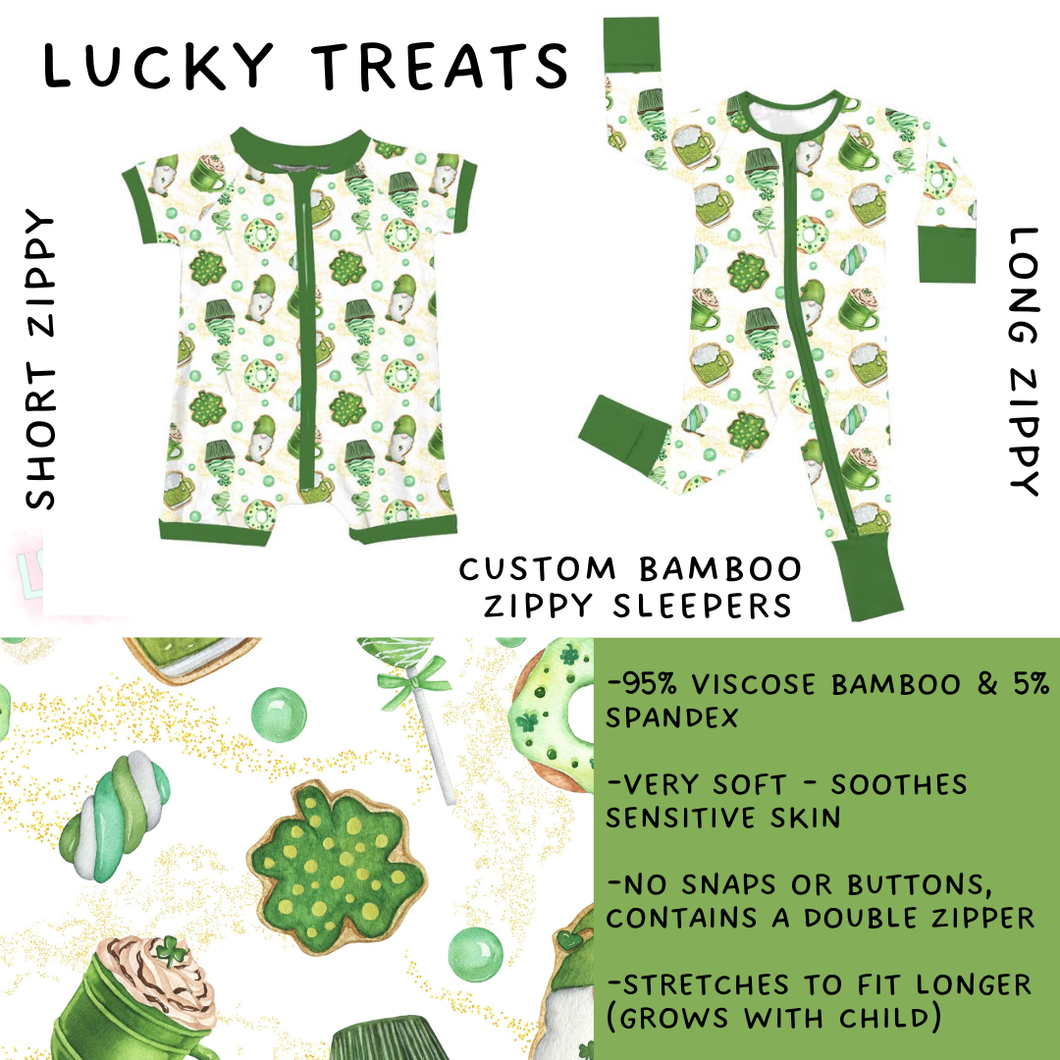 Batch #455 - Little Dreamers Lucky in Love - Closes 11/27 - ETA mid January - Lucky Treats Short and Long Zippy Sleeper