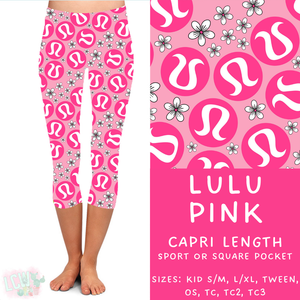 Batch #370 - Fun Run 12 - Closes 7/8 - ETA early Sept - LuLu Pink Capri Length Leggings