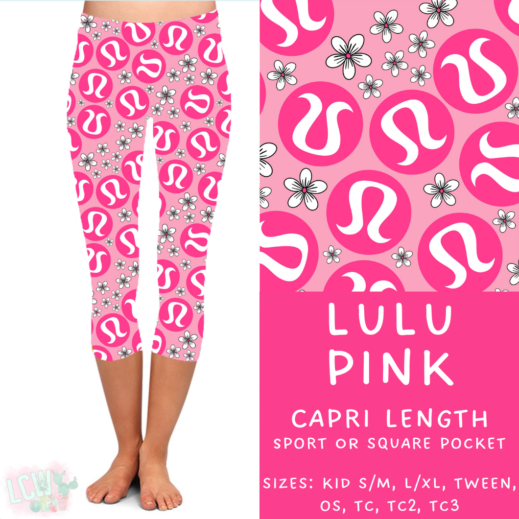 Batch #370 - Fun Run 12 - Closes 7/8 - ETA early Sept - LuLu Pink Capri Length Leggings
