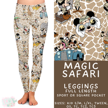 Load image into Gallery viewer, Ready to Ship - Magic Safari Full Length Leggings - Square Pocket TC
