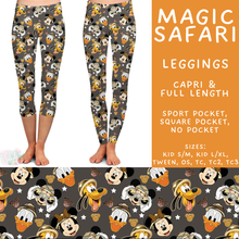 Load image into Gallery viewer, Batch #585 - Magical Faves 24 - Closes 9/14 - ETA mid Nov - Magic Safari Full and Capri Length Leggings
