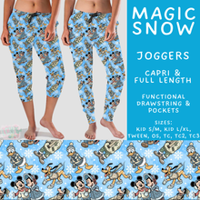 Load image into Gallery viewer, Batch #606 - Magical Character Winter - Closes 10/30 - ETA late Dec - Magic Snow Full and Capri Length Joggers
