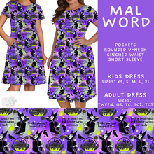 Load image into Gallery viewer, Batch #608 - Magic in Words - Closes 11/4 - ETA early Jan - Mal Word Adult &amp; Kids Dresses
