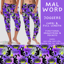 Load image into Gallery viewer, Batch #608 - Magic in Words - Closes 11/4 - ETA early Jan - Mal Word Full and Capri Length Joggers
