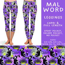 Load image into Gallery viewer, Batch #608 - Magic in Words - Closes 11/4 - ETA early Jan - Mal Word Full and Capri Length Leggings
