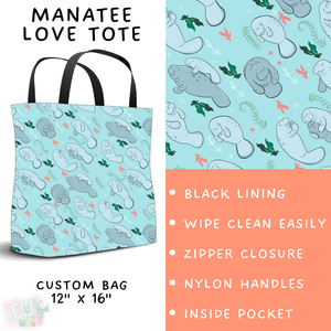 Batch #307 - Sea Life - Closes 3/20 - ETA mid May - Manatee Love Tote