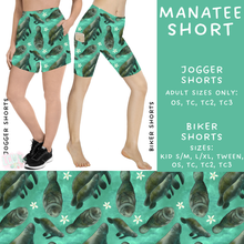 Load image into Gallery viewer, Batch #307 - Sea Life - Closes 3/20 - ETA mid May - Manatee Biker &amp; Jogger Shorts
